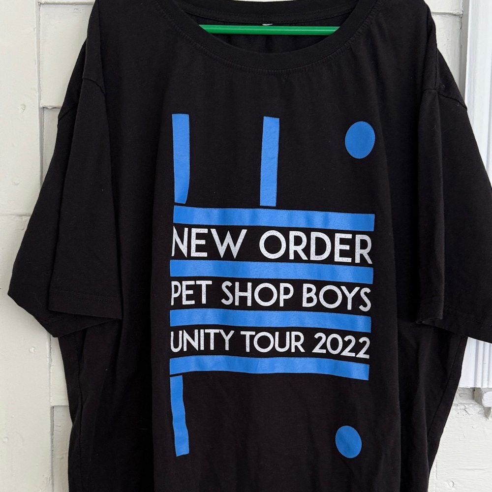 New Order Pet Shop Boys Unity Tour 2022 T-Shirt